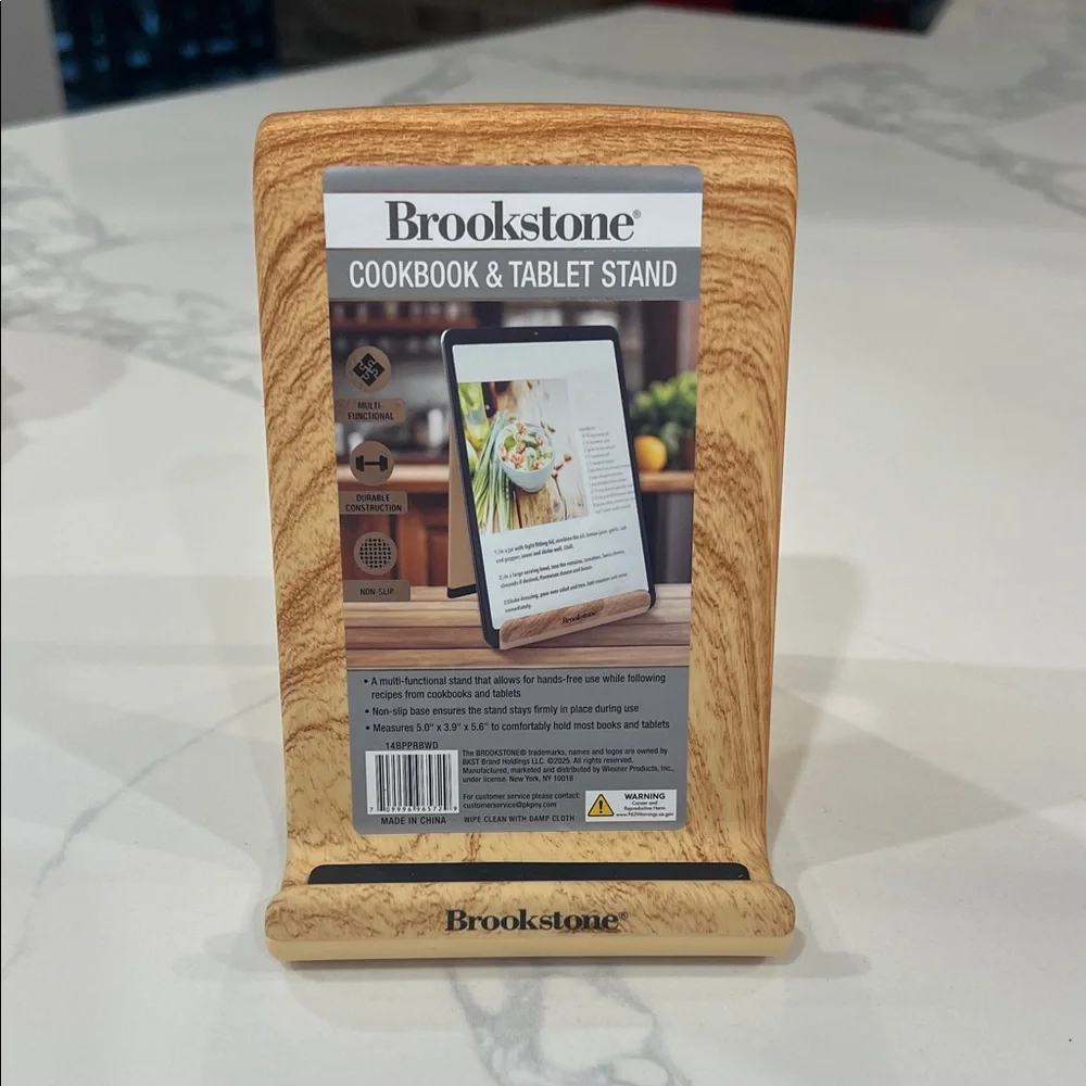 Brookstone COOKBOOK & TABLET PHONE STAND!!